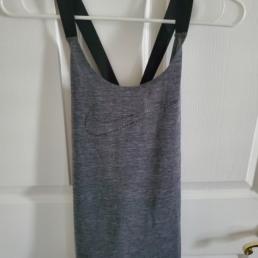 Nike Gray Backless Dress with Black Straps